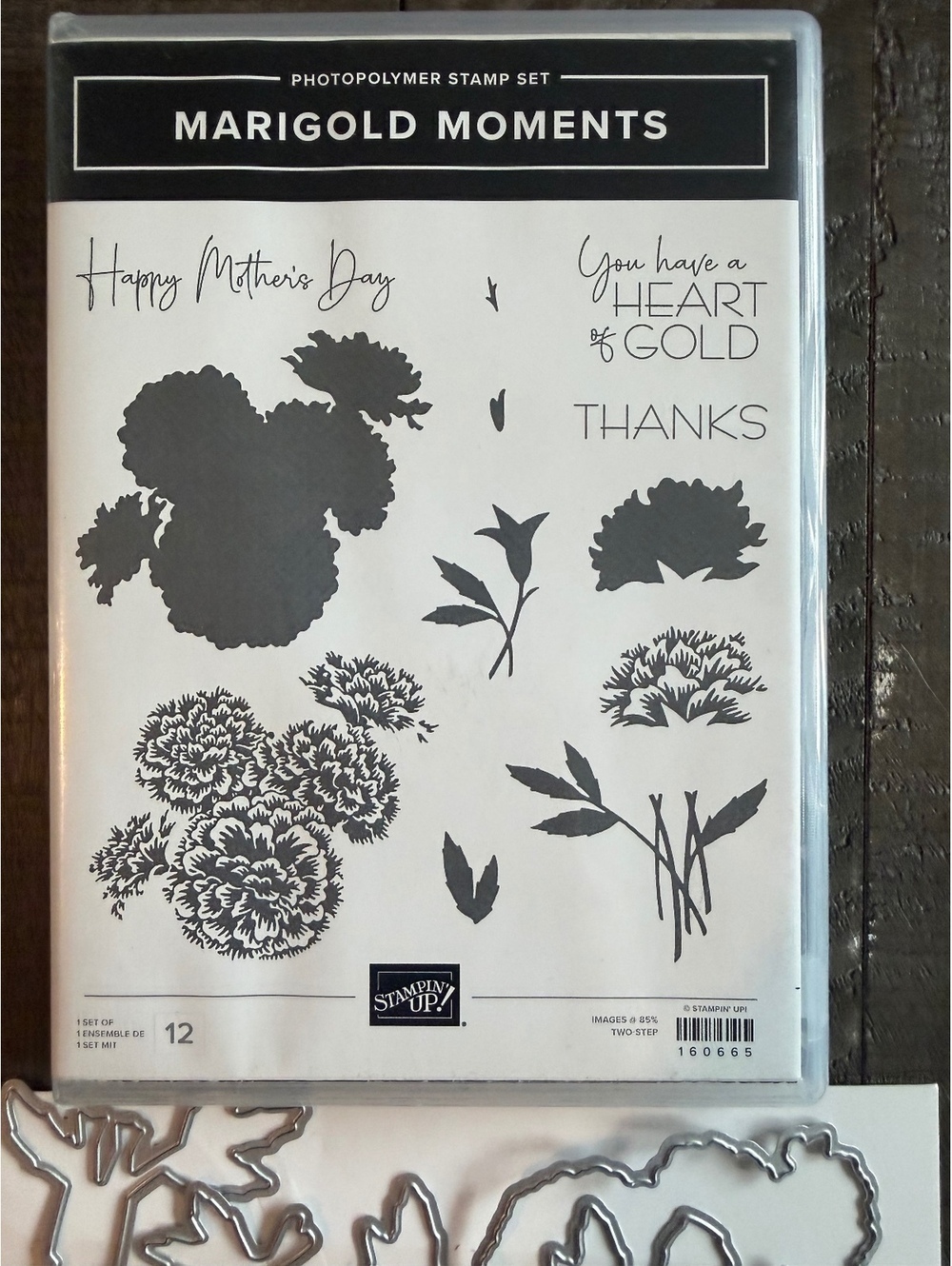 Stampin’ Up Marigold Moments stamp set and Marigold Moments Dies die cut set - Picture 2 of 7